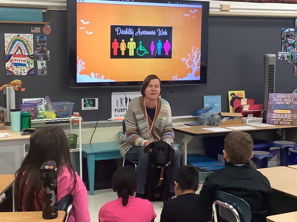 mrsknotek's tweet photo. It’s always a great day when @BethFinke and Luna visit @WayneThomasscho #wt112 #112leads https://t.co/mymd0hXSGB