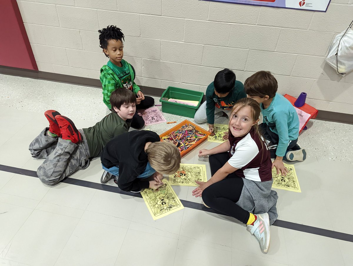 HoneygoPhysEd's tweet photo. 3rd Grade Ss completing a variety of Movement Education Equipment challenges...with a rainforest theme!  Engagement is unbelievable! @aemurk @MelissaBAdler @SHAPEMaryland @BCPSPhysEd https://t.co/oZ0abO4q86