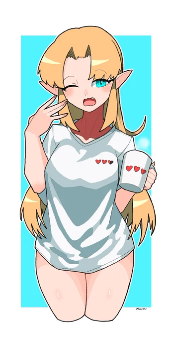 #このタグをみた人はド正面イラストを貼るいろんなキャラをペタリ 