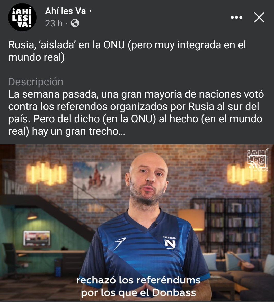 Gracias <a href="/ActualidadRT/">RT en Español</a> a #MirkoCasale por usar la camisa de fútbol de #Nicaragua.