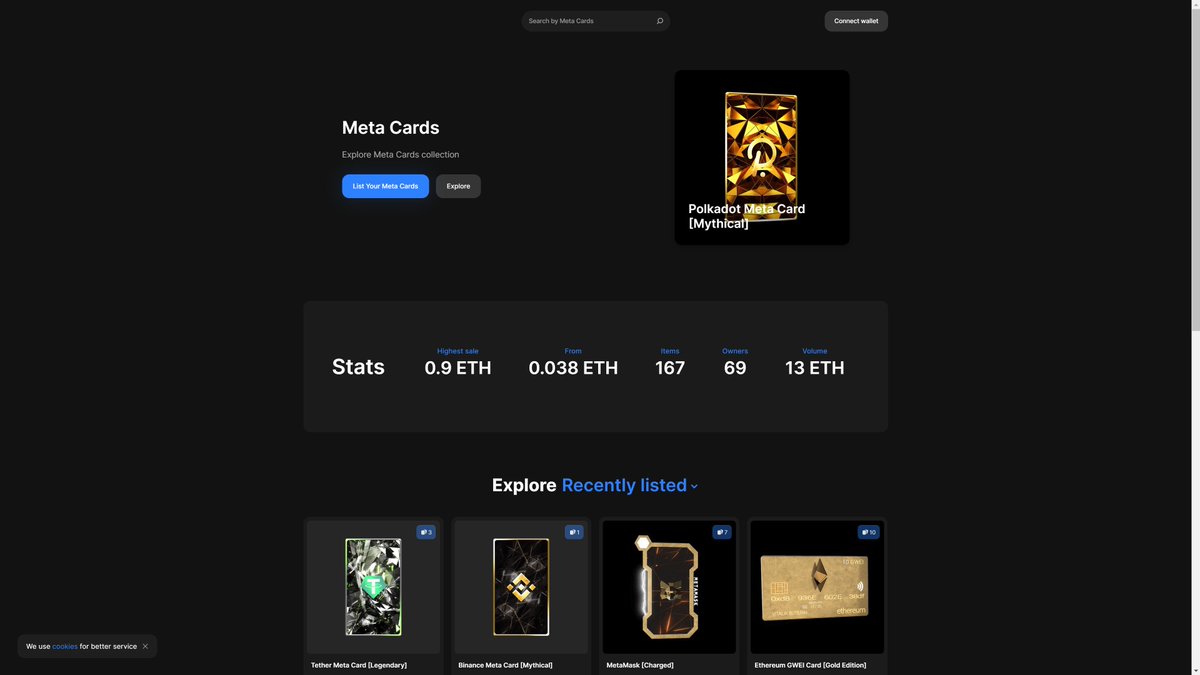 forexus's tweet photo. Had to share this mad feature on the @rarible website, just created a community marketplace for my OG OG #MetaCards collection on #ETH #ethereum.
Even got my own URL. And look at that stats, 69 owners, what more does an artist want!
Explore the madness:
https://t.co/t0QCxddz1j https://t.co/g7S6VN5udL