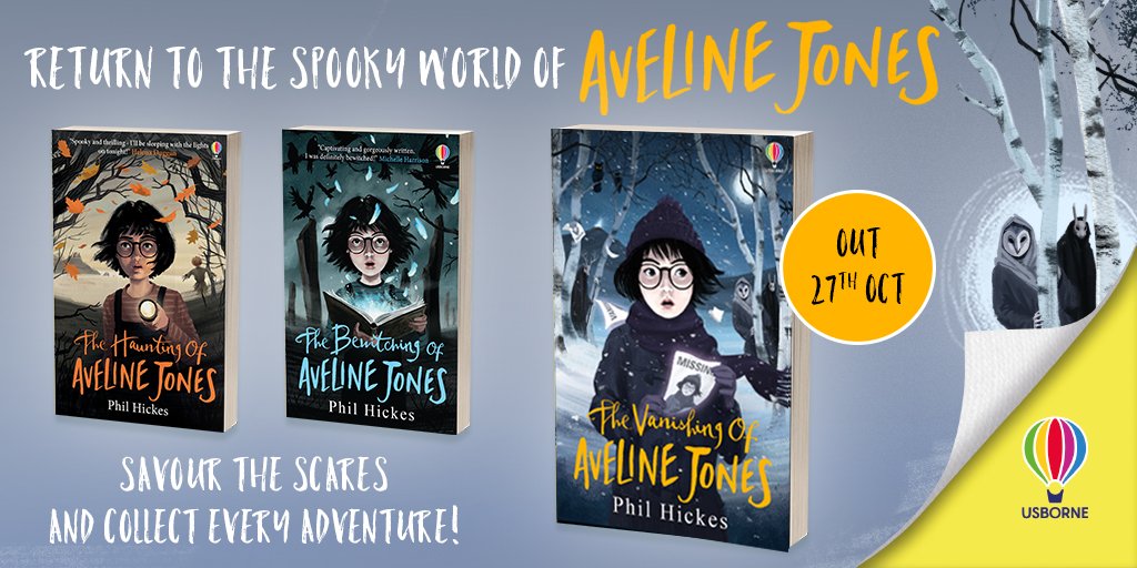 Turn on your torches this Halloween in The Vanishing of Aveline Jones - the third spine-chilling adventure from @Hickesy 🔦 We have TEN signed copies to give away! To enter like/RT this post and follow Usborne / @Hickesy 👻 Ends 28/10. UK only.