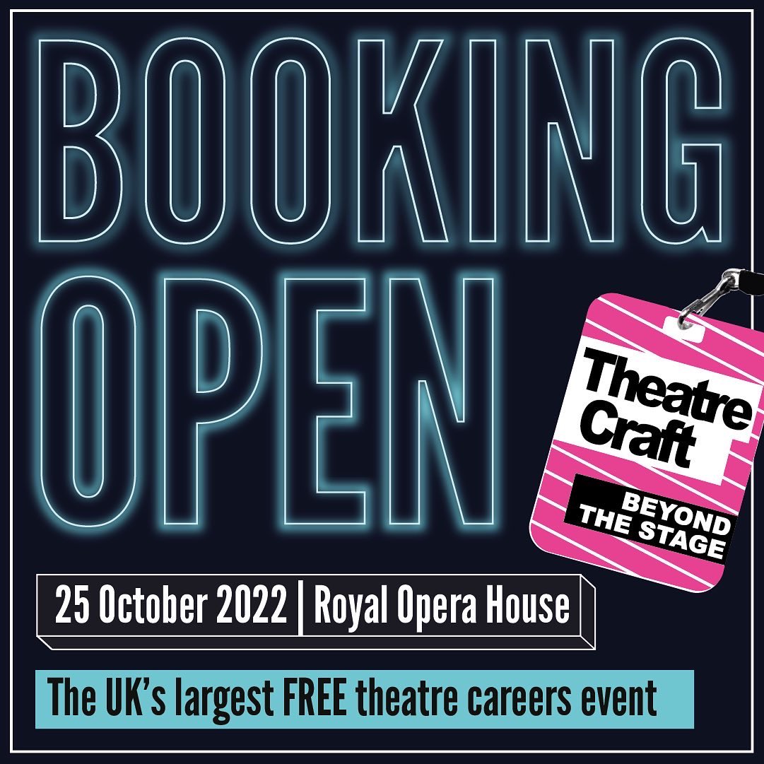 Cons_SM's tweet photo. Make sure you've booked your FREE place for @TheatreCraft - the UK's largest theatre careers event, packed with industry talks, workshops, backstage tours, and a chance to meet 50+ potential employers in theatre! https://t.co/3CsMFh7y05