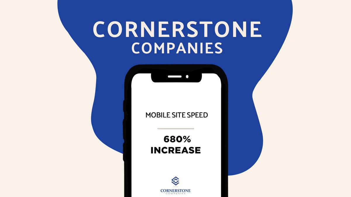 Lift_Division's tweet photo. That's not a typo! We recently moved Cornerstone Companies website from WordPress to our Lightspeed platform and their mobile site speed increased 680%. Want to learn more about Lightspeed's perks? https://t.co/7JyUH85jIr https://t.co/OJY3LAIOgk