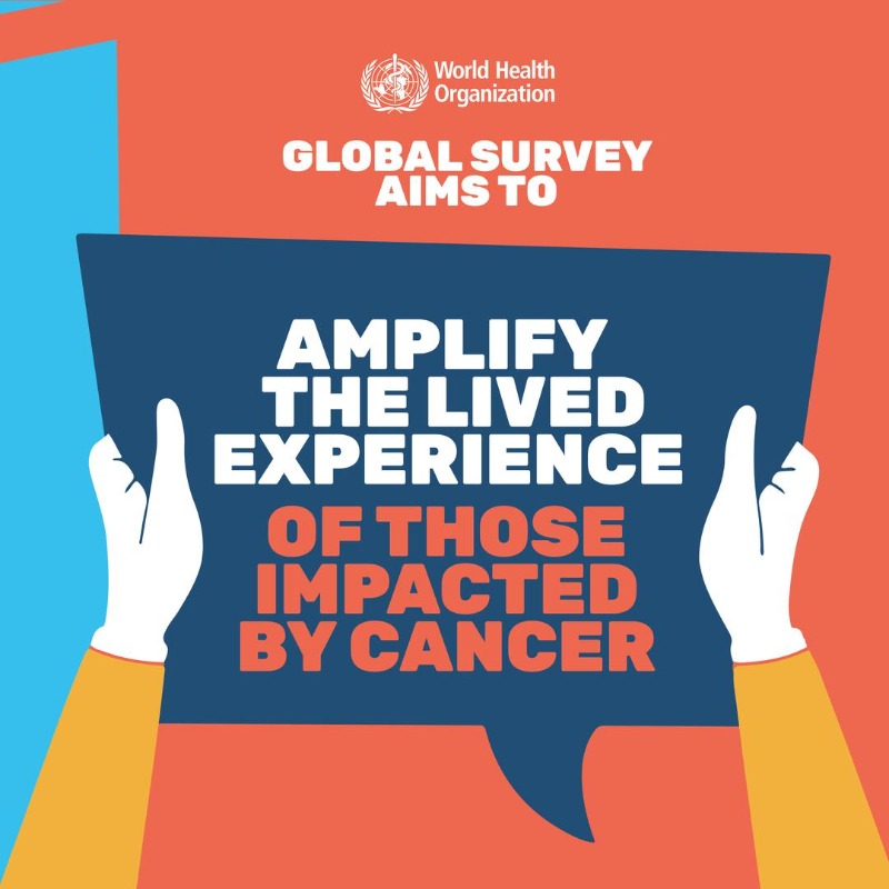 WHO's tweet photo. #Cancer affects almost every family

Understanding &amp; amplifying the #LivedExperience of people affected by cancer creates more effective support systems.

Yet, cancer control focuses on clinical care &amp; not on the broader needs of people affected by cancer.

This needs to change⬇️