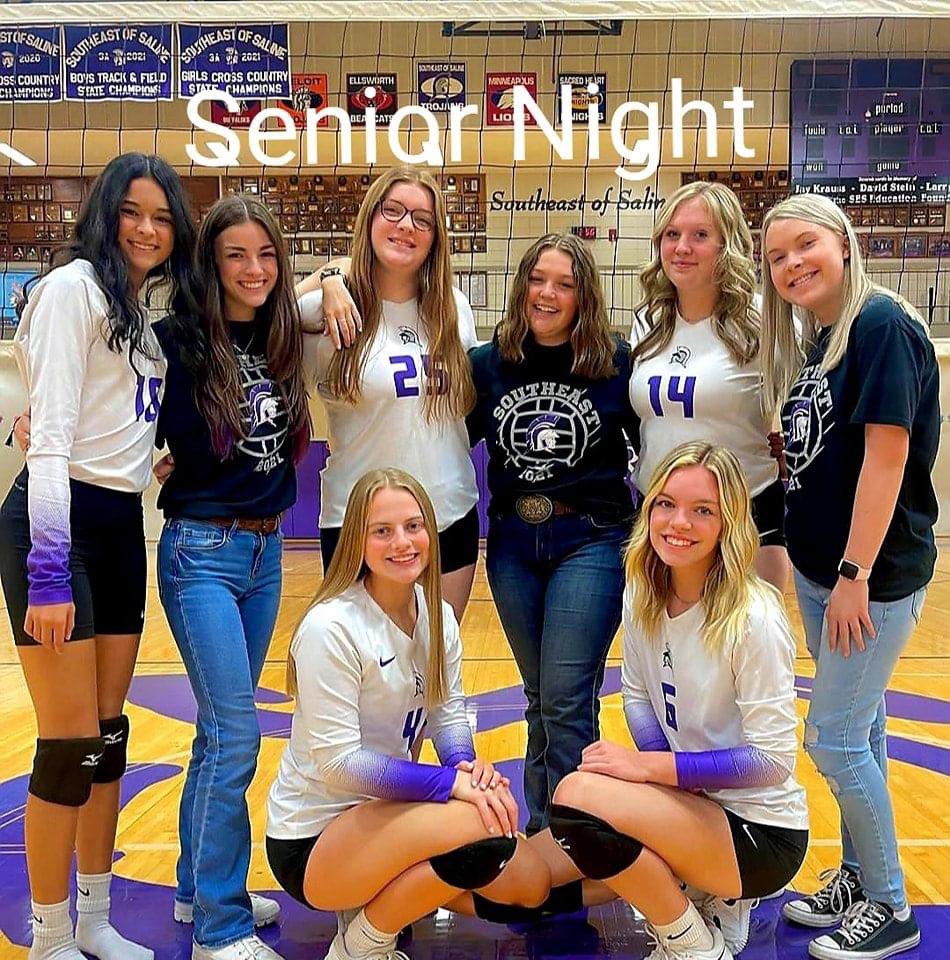 SESTrojanVB's tweet photo. Last home game….Senior Night.  Go Trojans!  🏐💜 https://t.co/je4cl9At5C