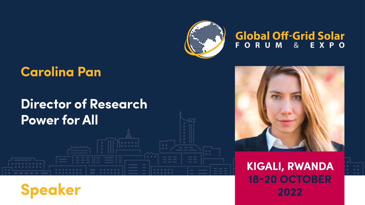 Power for All (@power4all2025) on Twitter photo 📢 TOMORROW, our research director <a href="/carolina_ines_p/">Dr. Carolina Pan</a> will discuss key findings from the #PoweringJobs Census during a panel discussion on maximizing the economic impact of #offgridsolar at the <a href="/OGSolarForum/">OG Solar Forum&Expo</a>! Don't miss it! buff.ly/3g5Fb6X #SDG7 #offgridsolarforum 📢 TOMORROW, our research director <a href="/carolina_ines_p/">Dr. Carolina Pan</a> will discuss key findings from the #PoweringJobs Census during a panel discussion on maximizing the economic impact of #offgridsolar at the <a href="/OGSolarForum/">OG Solar Forum&Expo</a>! Don't miss it! buff.ly/3g5Fb6X #SDG7 #offgridsolarforum