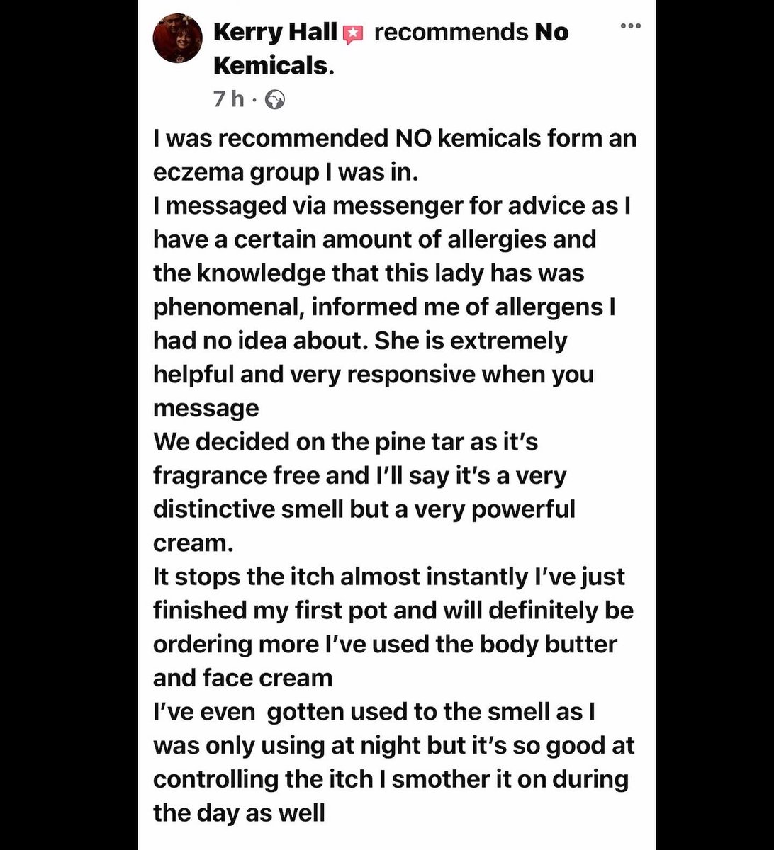 NoKemicals's tweet photo. We love reviews and feedback! Below a recent one received from our wonderful customer. Thank you to all who wrote about our products. We are very grateful 🙏
#gratitude #feedback #customersreview #nokemicalsreviews #pinetar #naturalsunprotection #allergenfree #fragrancefree https://t.co/PpXoZ3UZ6i