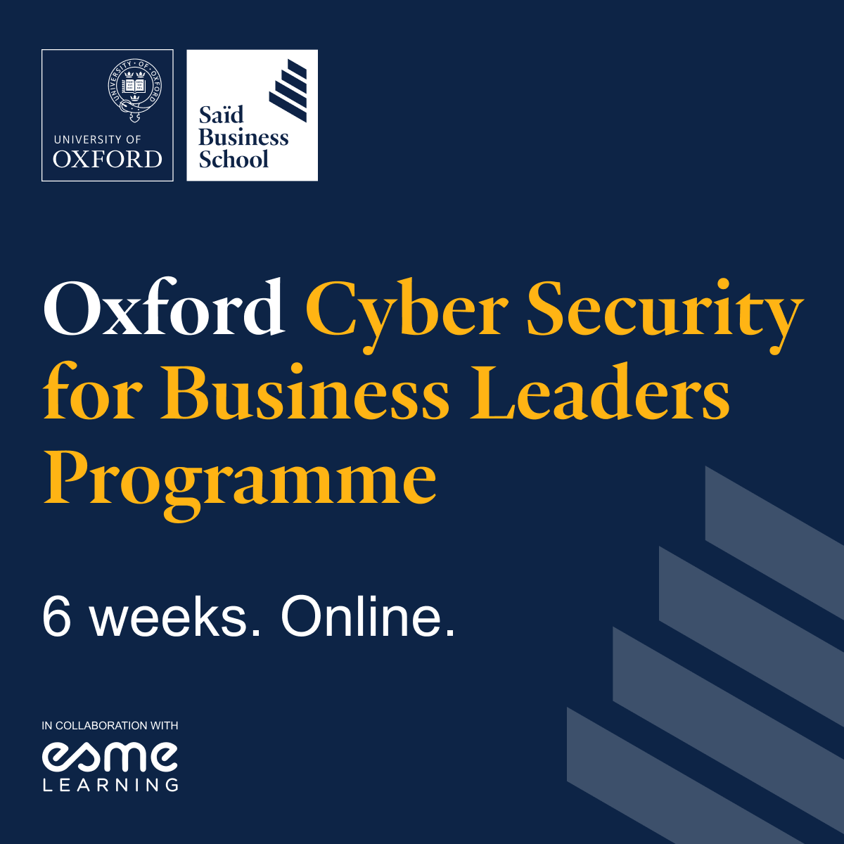 October is Cybersecurity Awareness Month! There's never been a better time to join the Oxford Cyber Security for Business Leaders Programme from Saïd Business School, University of Oxford. bit.ly/3s0JinL