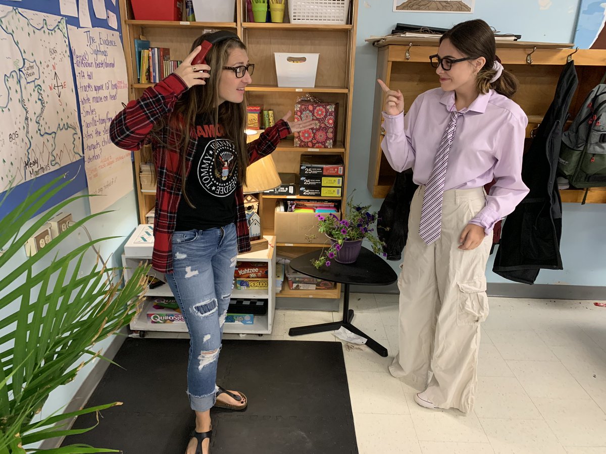 alcdsb_rosa's tweet photo. Spirit Week continues! Students are teachers and teachers are students! Yikes! What a day! @MrCAarts @McMahon_HR @unitedwayhpe https://t.co/cnG6ARkWXk