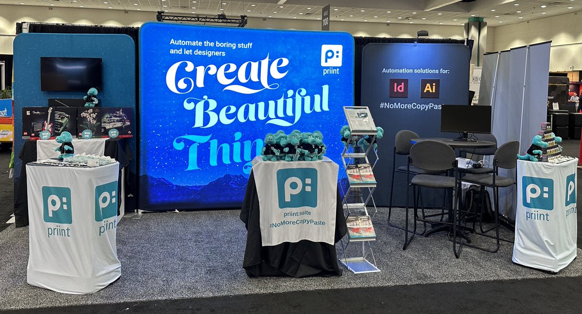 priint's tweet photo. Priinti is ready for visitors at booth 917 here at @adobemax.  Stop by and say hello to our team. https://t.co/4cJBQmzDwB