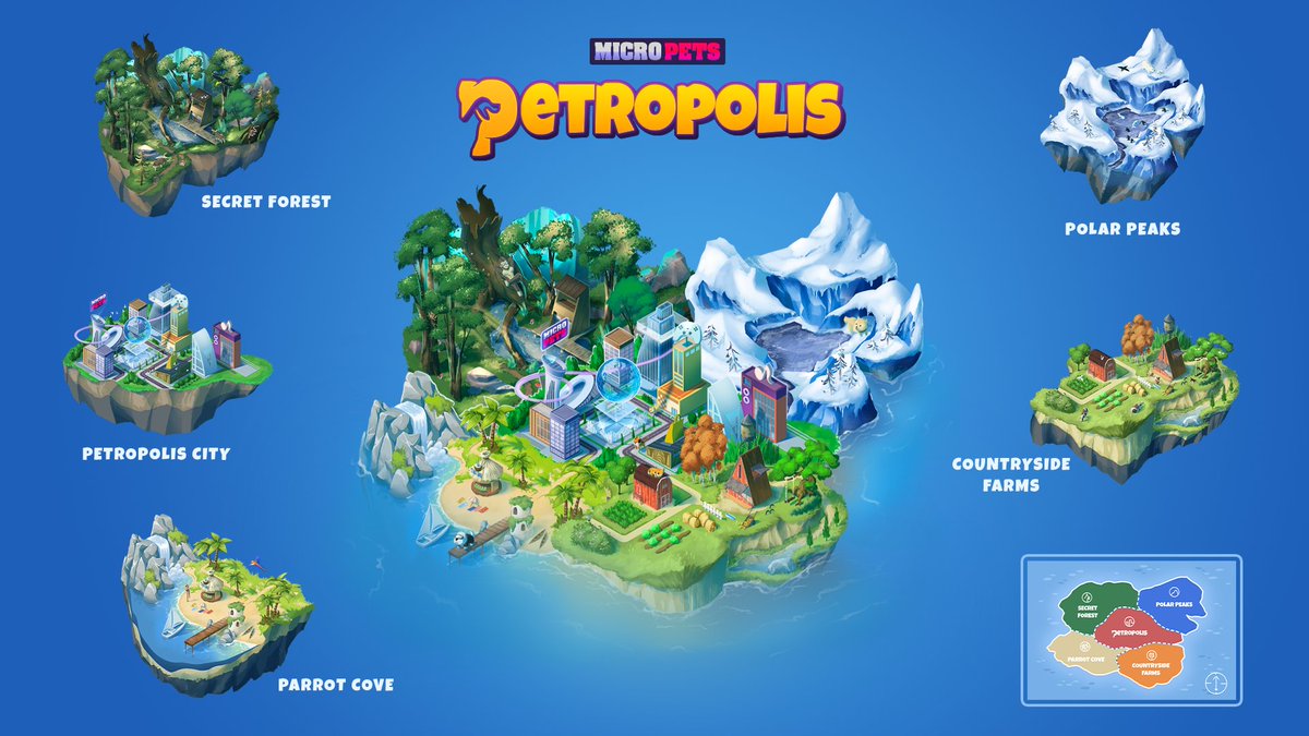 MicroPets_io's tweet photo. 🎉 Happy 1 Year B-Day MicroPets Family! 🎉

We wanted to share something special today and release the visual for the Petropolis lands. Our vision and game documents are being wrapped up and coming quick. Thanks for your patience with our long term vision for the future!

💜💜💜 https://t.co/0RSC8JQpLc