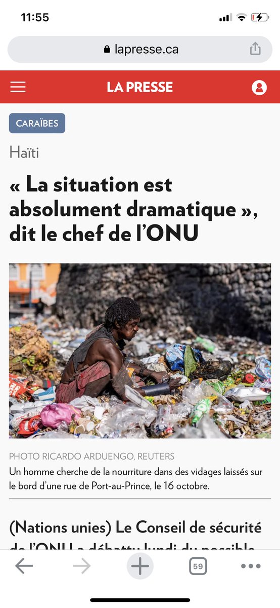 2/2 <a href="/LP_LaPresse/">La Presse</a> doit enlever immédiatement cette photo et doit des excuses au peuple haïtien. C’est tout simplement aberrant. En mettant cette photo, vous avez sali notre dignité.