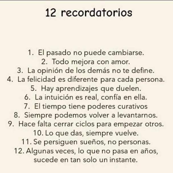 Motivosentuvida's tweet photo. 12 recordatorios 🙏 https://t.co/nmpOzwv43K