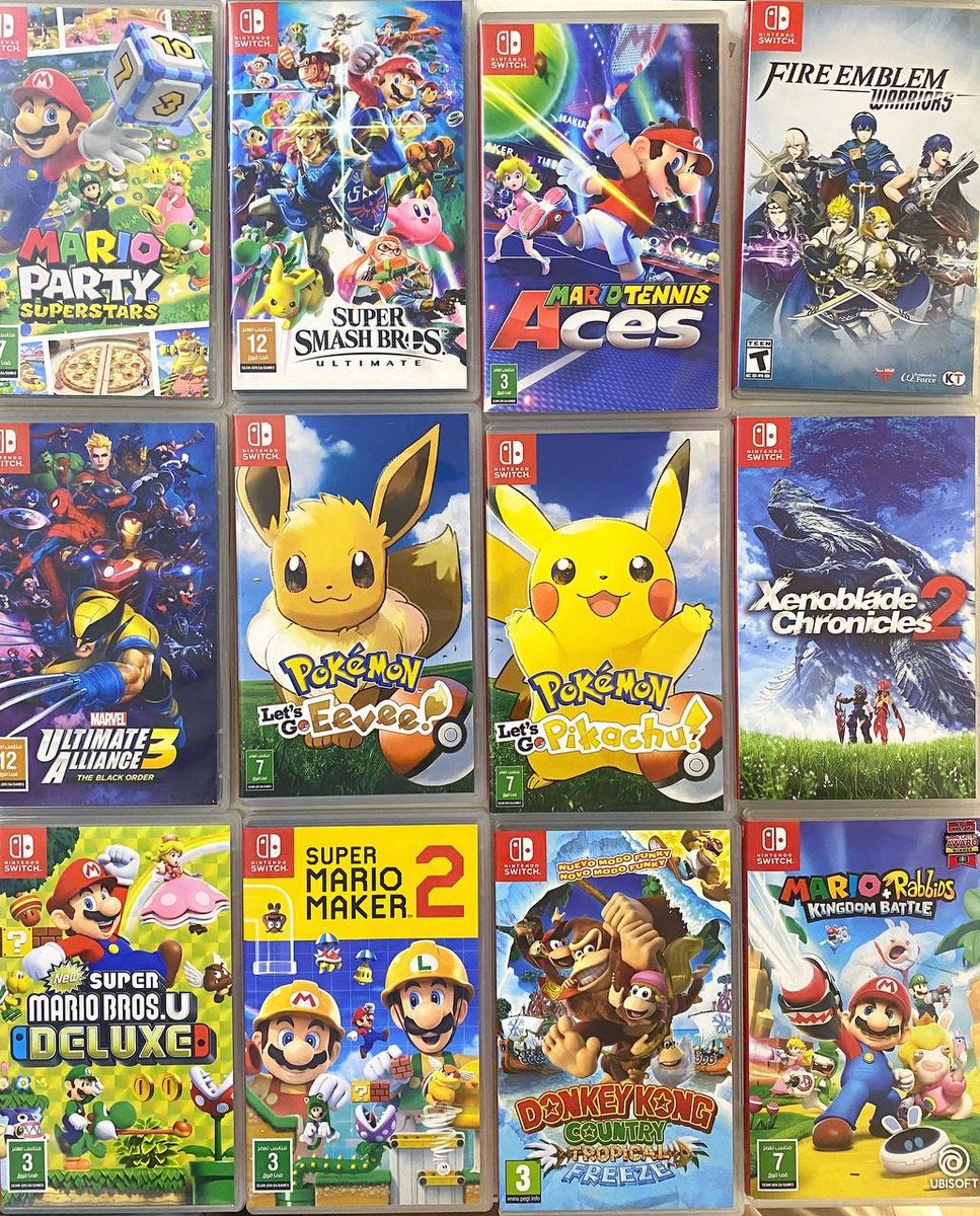 GameCubeSa's tweet photo. تحديث للألعاب المستعملة لنينتندو سويتش https://t.co/sQblifDMca