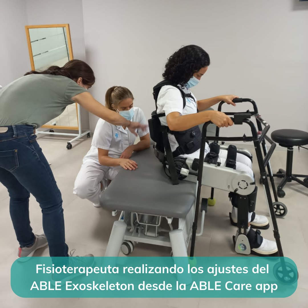 AbleHumanMotion's tweet photo. Hoy empezamos a realizar los trainings con las fisioterapeutas en el Hospital Asepeyo Sant Cugat.
Muchas gracias a todo el equipo del hospital @Asepeyo por recibirnos! Es un placer poder colaborar con profesionales como vosotros 💪
#ablehumanmotion #ableexoskeleton https://t.co/ToUTNzjB1m