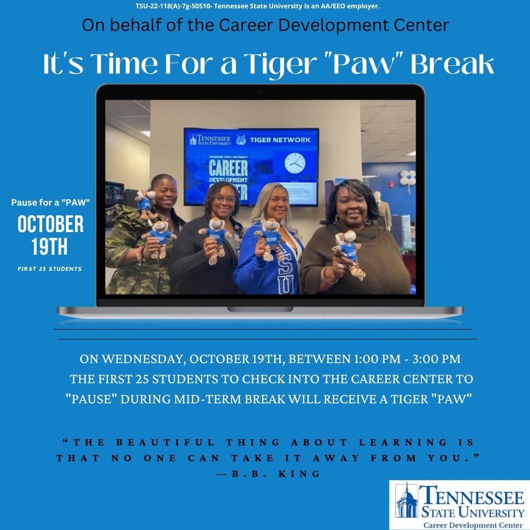 TSU Career Center tweet media