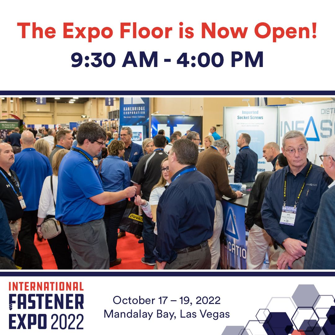 FastenerShow's tweet image. The #IFE2022 Expo Floor is NOW OPEN!  Which exhibitor are you stopping to see first?