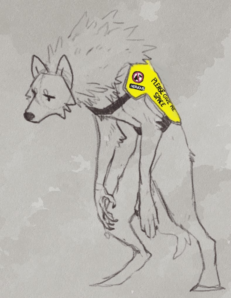 look at my cringe-fail werewolf girl