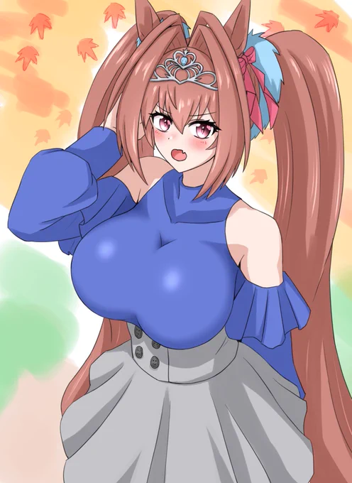 「……何か言いなさいよ」的なシチュでお願いします#ダイワスカーレット #ウマ娘 