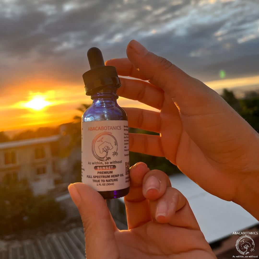 Just have a few drops of Sunset before bed and get ready to enjoy a peaceful night of rest! This dreamy blend helps support you as you get your best night's sleep. #AbacaBotanics #PlantPower #GetOutdoors #AlternativeRemedy #OrganicProduct #CleanProduct #Hemp #HerbalRemedies