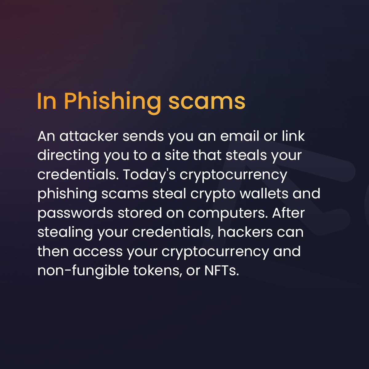 MyBLKXOfficial's tweet photo. Top 5 Crypto Scams of 2022

Part 1 - Phishing Scams

Comment below if you've seen this one before! https://t.co/mF4bO3yNTp