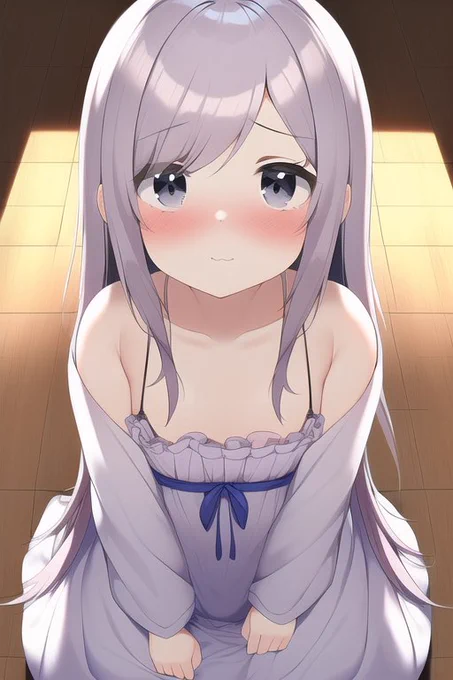 「Cute droopy-eyed, baby-faced hiqhschool girl, full-length view including side view」

横から見た図を含む全身図だって言ってんだろ保存保存保存 