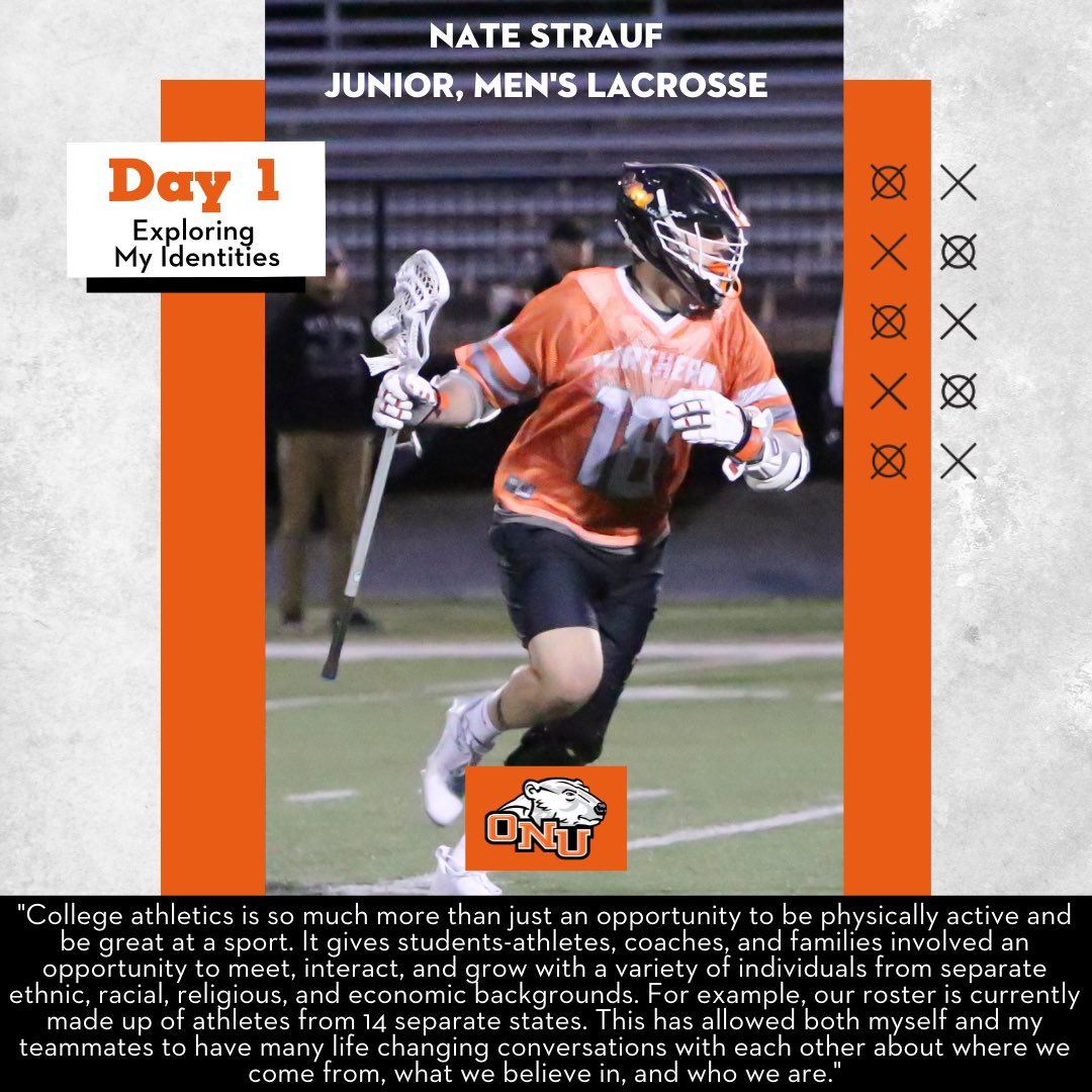 We are proud to join #NCAAINCLUSION week, supporting diversity and inclusion in our program, on our campus, and beyond.

Today, we Explore our Identities as part of Day 1 of the campaign.