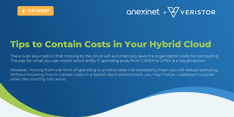 Download our tip sheet to learn how to realize significant savings in your hybrid cloud environment today. #hybridcloud #cloud #capex #opex buff.ly/3D3ps1j