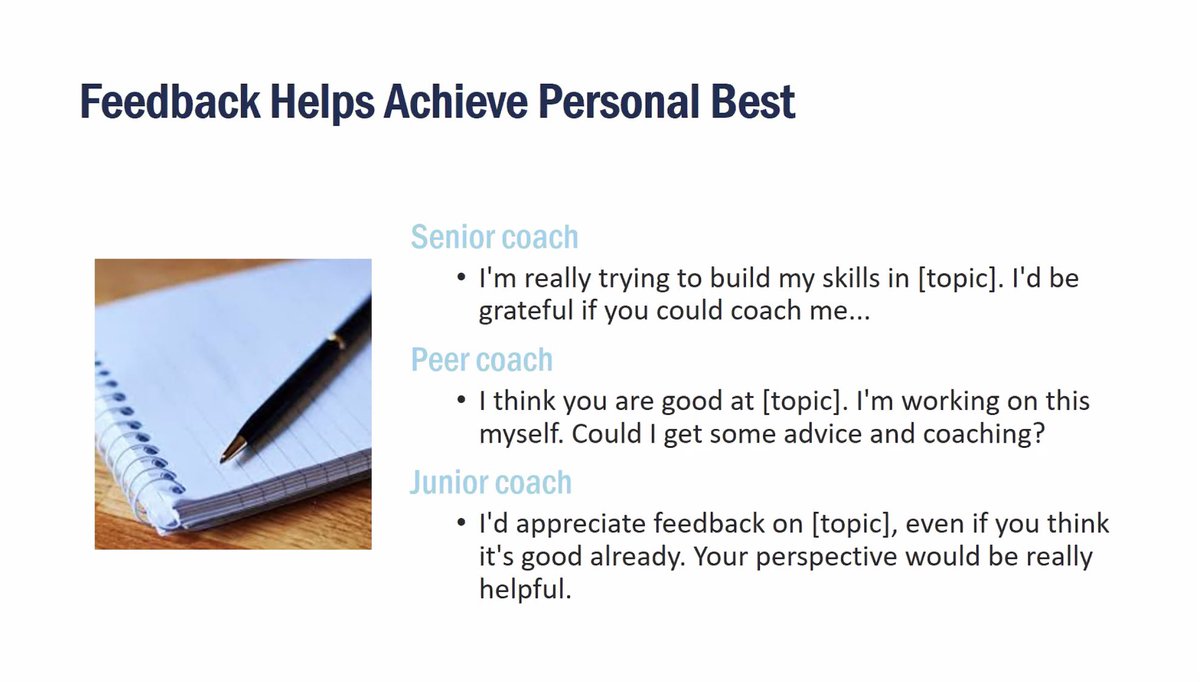 LOVE these suggestions from <a href="/DrEmilyMallin/">Emily Mallin, MD</a> on coaching/learner-directed feedback <a href="/EmoryDeptofMed/">Emory Department of Medicine</a>