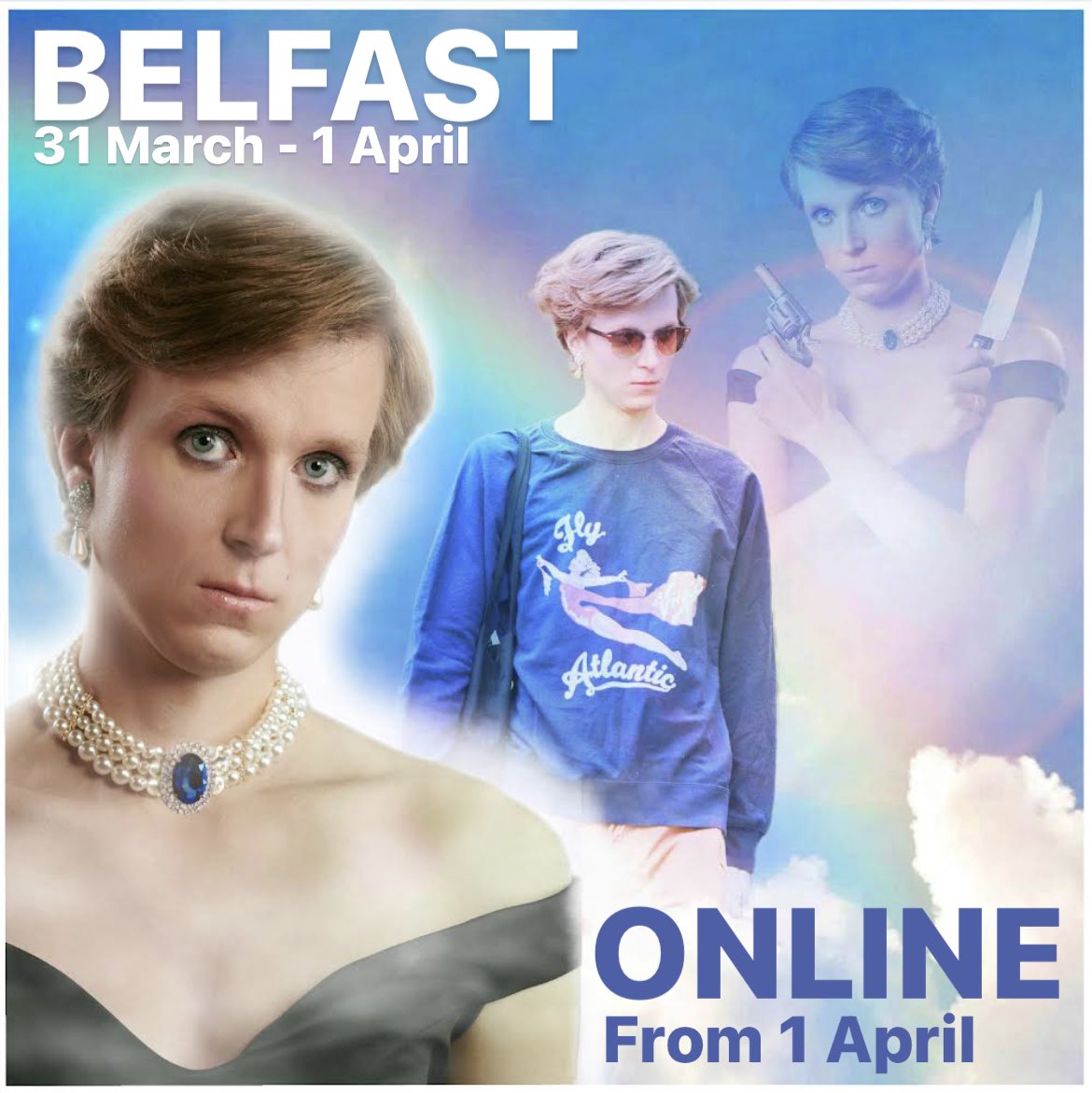 👸🏼BELFAST and ONLINE👸🏼 Tickets for 'Diana: The Untold and Untrue Story' are now on sale! Diana can't wait to visit @AccidentalT - from where the show will also be streamed so that you can catch it from anywhere in the world. 🌍 Grab your tickets at linktr.ee/untruediana