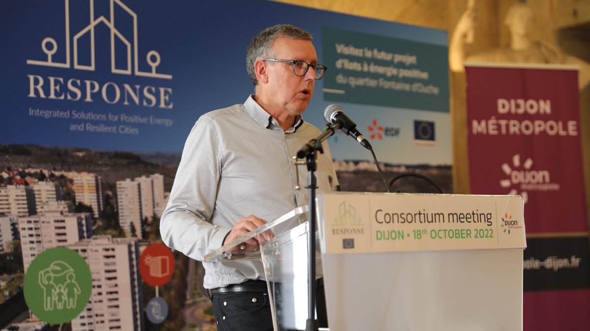 DijonMetropole_'s tweet photo. @DijonMetropole_ , territoire d'expérimentation de la transition écologique en Europe. 🇪🇺💡Jusqu'au 20 octobre, #Dijon accueille le Consortium International @h2020response qui réunit tous les partenaires de ce projet européen autour des quartiers à énergie positive. 1/2 https://t.co/VlHqDzD0AA