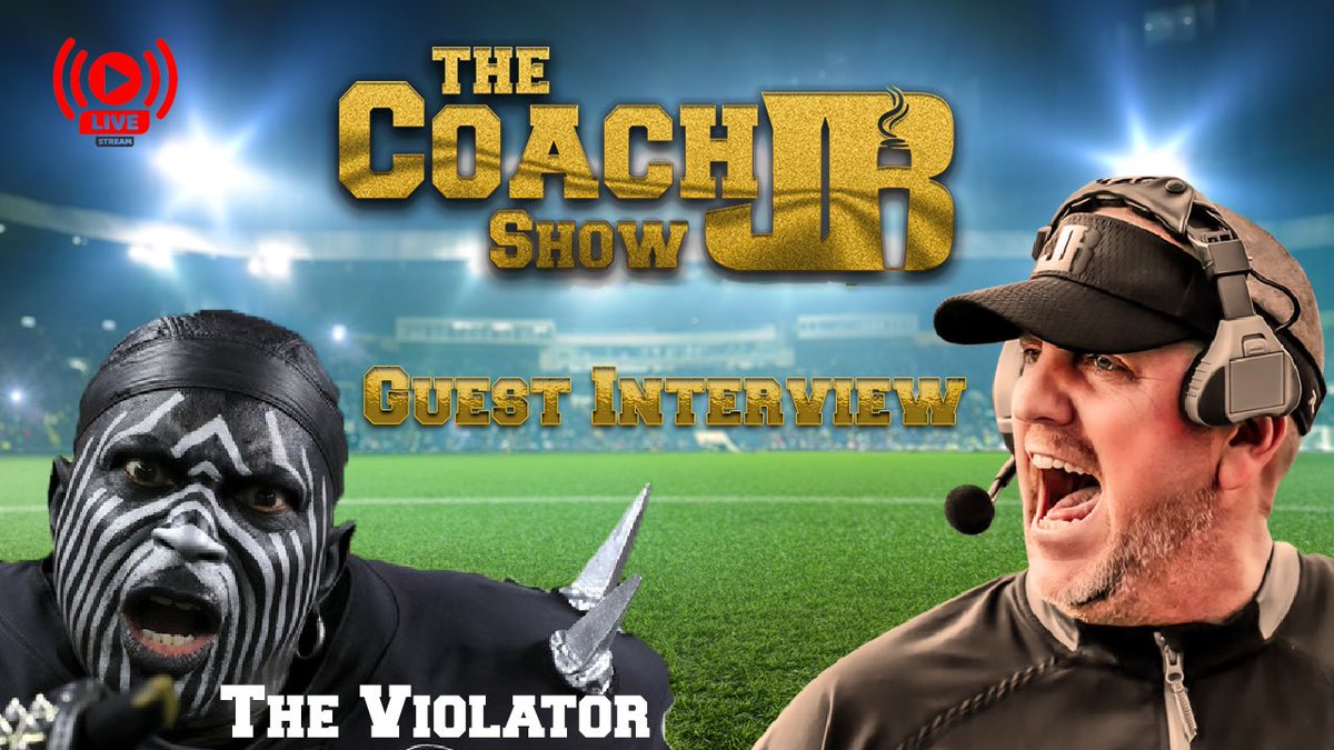 TheRealCoach_JB's tweet photo. Exclusive members only live interview today on @TheCoachJBShow 1pm pacific on YouTube with the Greatest Raider of em all @violator57 https://t.co/hi6YMt0Al3 https://t.co/fMBGOD8HXd