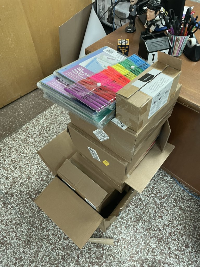 Bonham_AVID's tweet photo. Thank you @ccfcu_odessa for the school supplies for #Bonham #AVID students this year! #AVID4ECISD #AVID4ALL @ECISD_AVID4ALL https://t.co/2aHZ2c15fX
