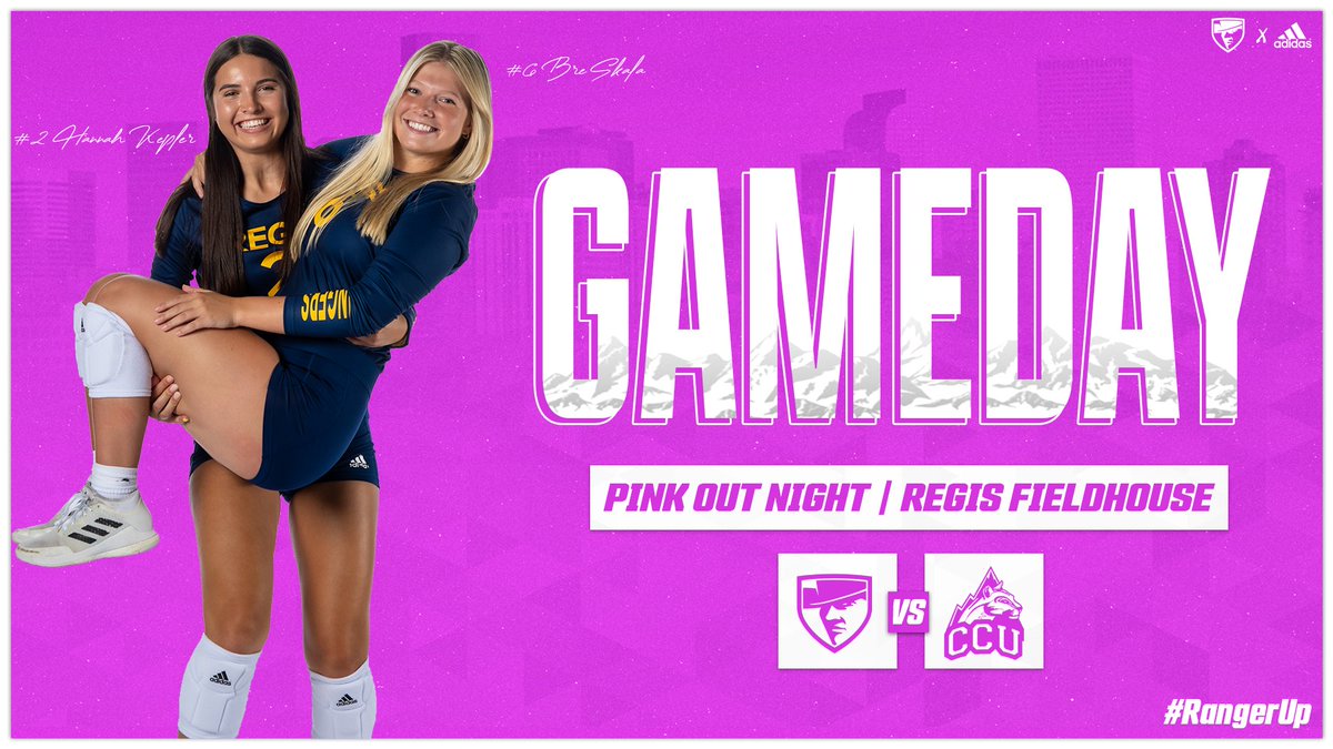 VB | Grab a friend and let's pack the fieldhouse for Pink Out Night!! First 50 students receive a t-shirt 😉 #RangerUp

🆚: Colorado Christian
📍: Denver, CO
🕖: 7:00 PM (MT)
📊: bit.ly/3TDAK2s
📺: bit.ly/3CuZoMF