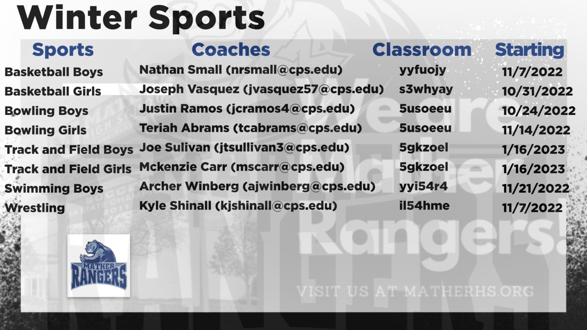 Mather Athletics tweet media