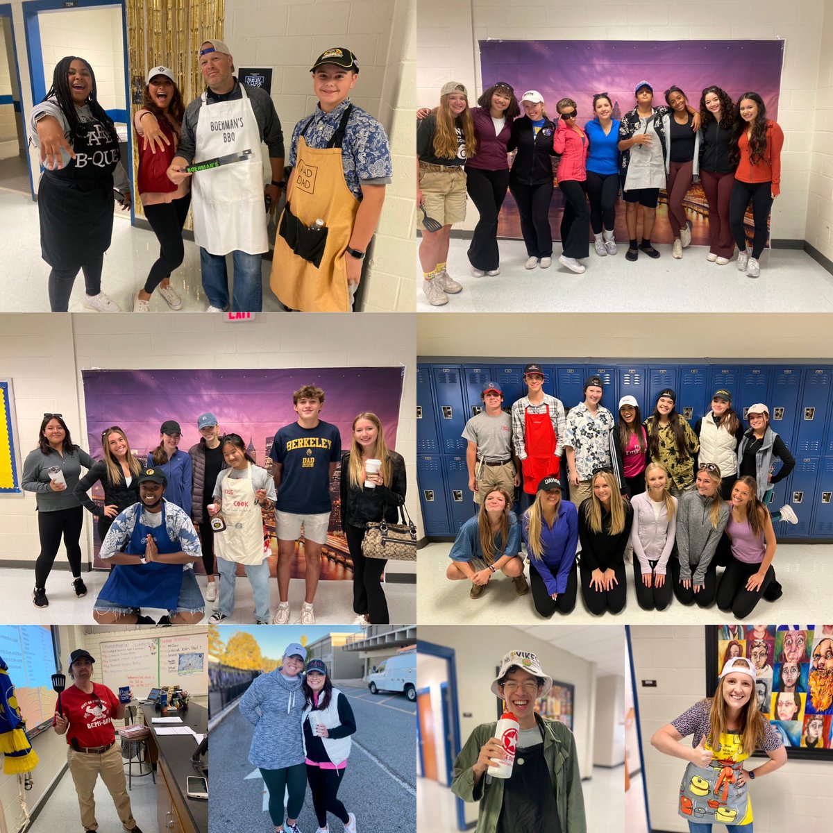 Awesome day on Eagle Mountain celebrating spirit week. Today was Soccer Mom/BBQ Dads. Our staff and students went all out 😎