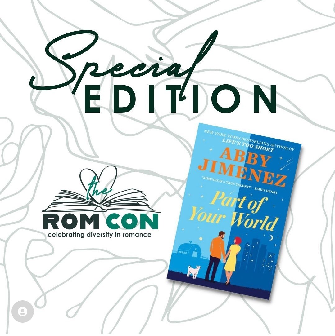 AuthorAbbyJim's tweet photo. RomCon is offering a special edition hardcover copy of Part of Your World with a redesigned dust jacket! I believe the cover will be the apple blossom scene from the book 😀 This ships spring 2023, it's $40, money raised goes to RomCon 2023. ORDER NOW: https://t.co/0jipDlihLX https://t.co/3Ncy6EKmq8