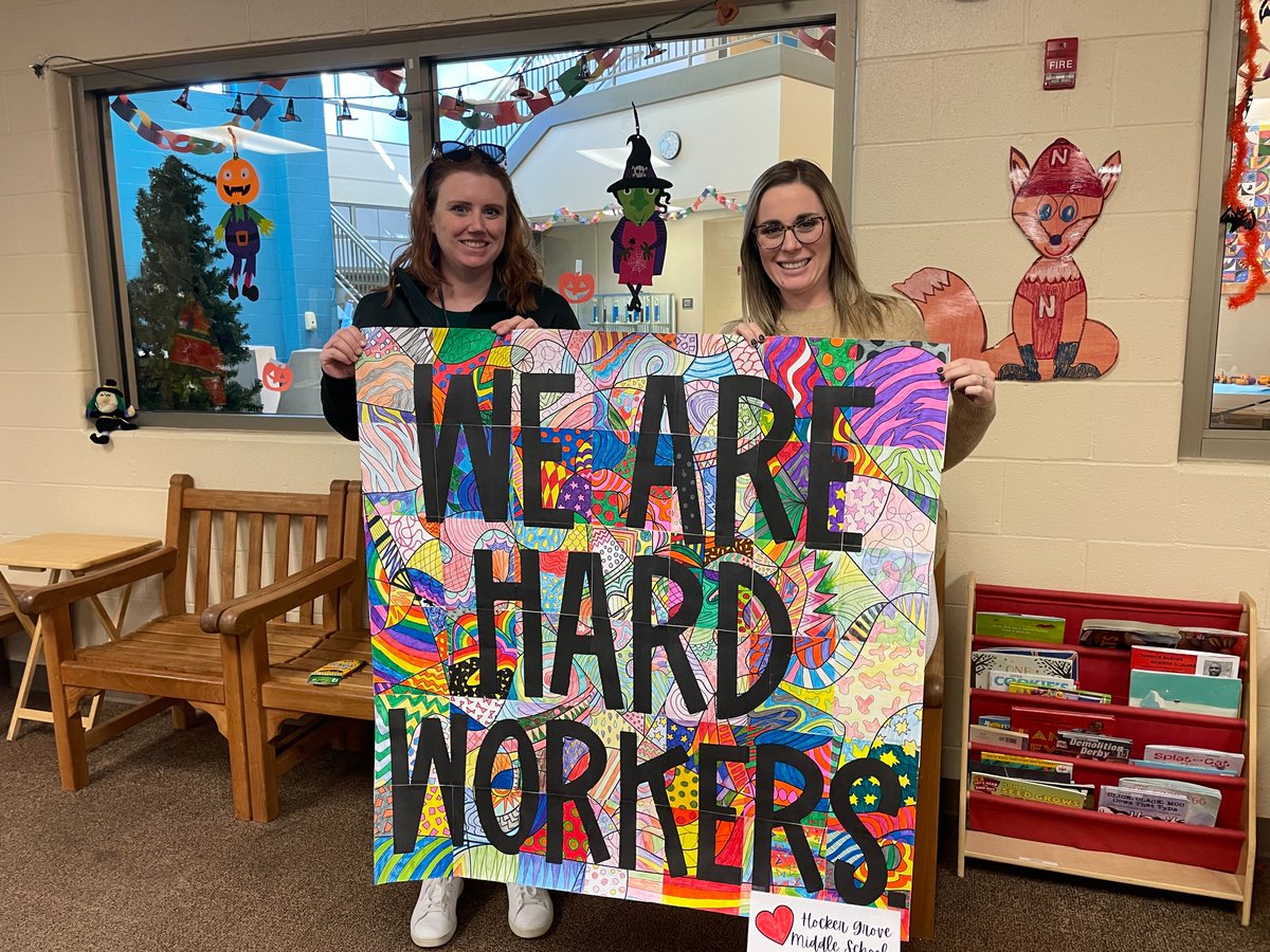 HGmrslong's tweet photo. Students @HockerGroveMS worked together to make positive message posters for our community.
@Nieman512 make our community great!
@theSMSD #OneShawneeMission #OneHG https://t.co/hjVubimw3e