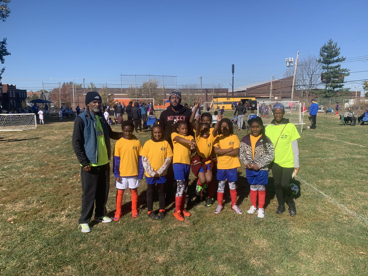 Q New Dimensions Soccer welcomes players from the Gamble Recreation Center in North St. Louis city!