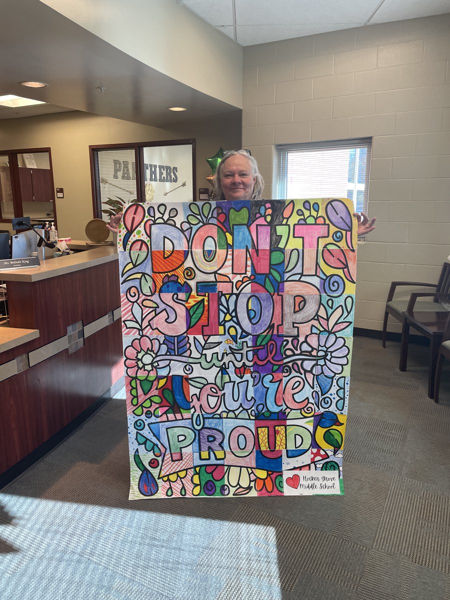 HGmrslong's tweet photo. Positive message posters for our community were made by @HockerGroveMS students at the end of 1st quarter.
@roepanther students make our community great!
@theSMSD #OneShawneeMission #OneHG https://t.co/HuulD3NU6R