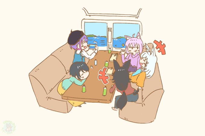 色々聞けて面白かったです#絵フブキ #絵かゆ #みおーん絵#TOWART #プロテインザスバル 