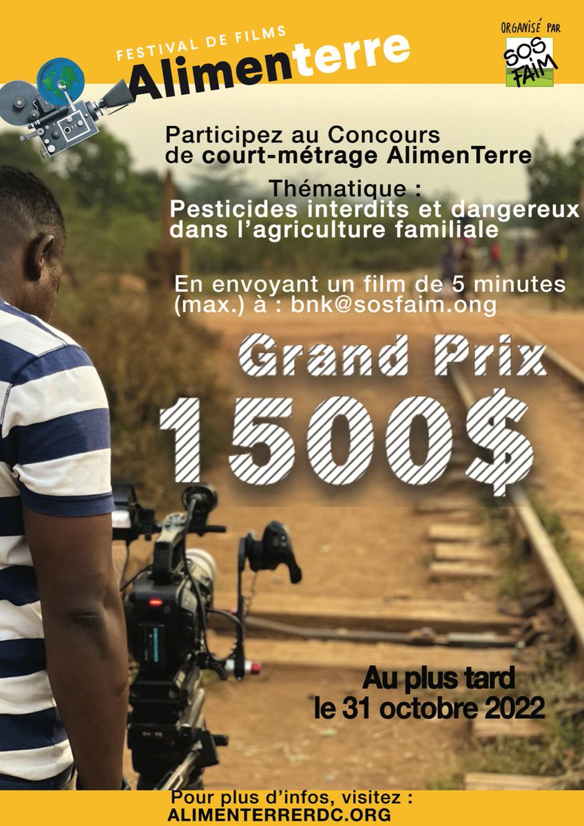 Conapacrdcongo's tweet photo. LE FESTIVAL DE FILMS ALIMENTERRE ARRIVE... https://t.co/wPxyV39Kp7