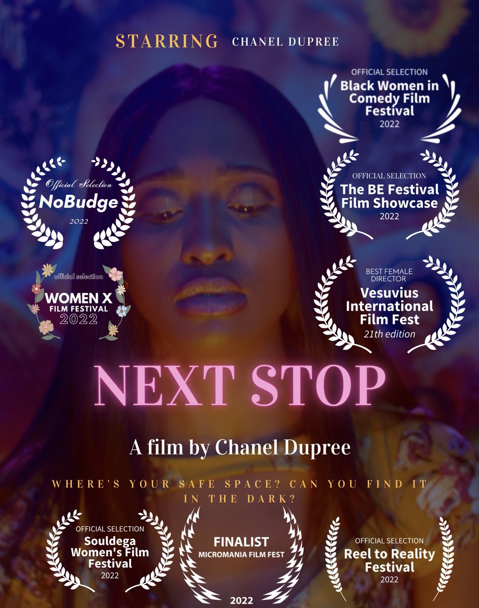Chanel_Dupree93's tweet photo. My short film, NEXT STOP is a finalist for the #ScreenDatNight short film competition!!
@bassetthousepic was founded by the incredible @jeanelie !
Make sure y’all head over to Bassett House’s Patreon and vote before November 7th! 🥰 https://t.co/cwp53K6DfL