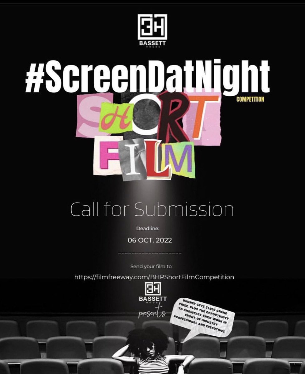 Chanel_Dupree93's tweet photo. My short film, NEXT STOP is a finalist for the #ScreenDatNight short film competition!!
@bassetthousepic was founded by the incredible @jeanelie !
Make sure y’all head over to Bassett House’s Patreon and vote before November 7th! 🥰 https://t.co/cwp53K6DfL