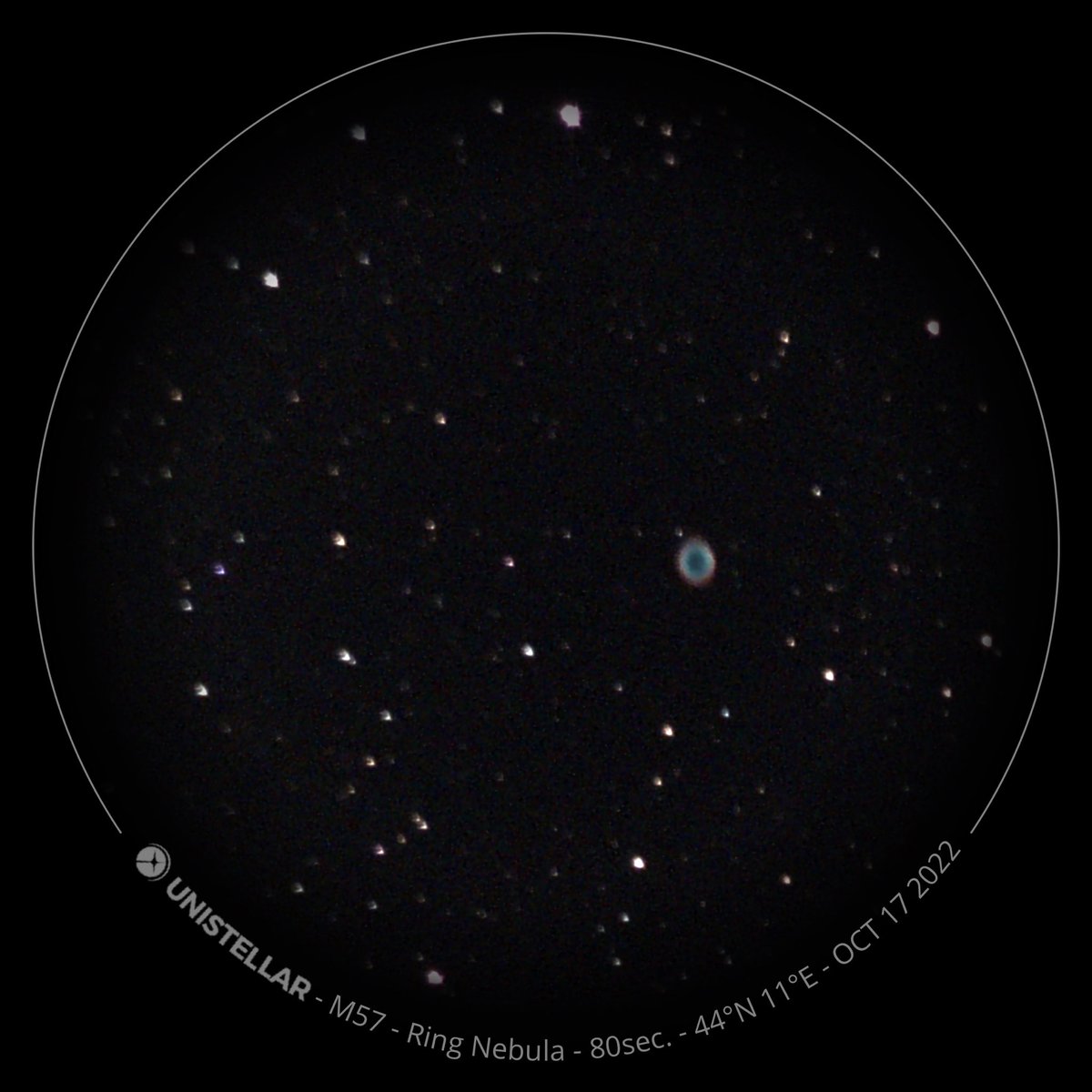 vantaclaudio's tweet photo. First photos with my new @Unistellar #eQuinox #telescope.. #M13 globular cluster, #M57 ring nebula, #M82 galaxy.. under the light night sky of #Bologna city!! I’ll do more practice! https://t.co/ekewmc87ar