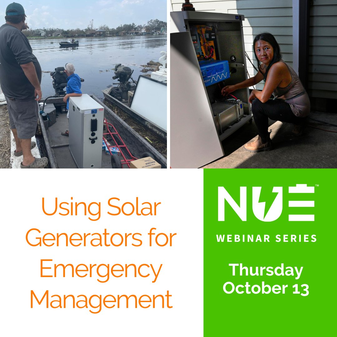 Did you miss our webinar last week on Using Solar Generators for Emergency Management? Watch here: youtu.be/RU7L4VJQcTg #emergencymanagement #disasterresponse #hurricaneresponse #solarpower