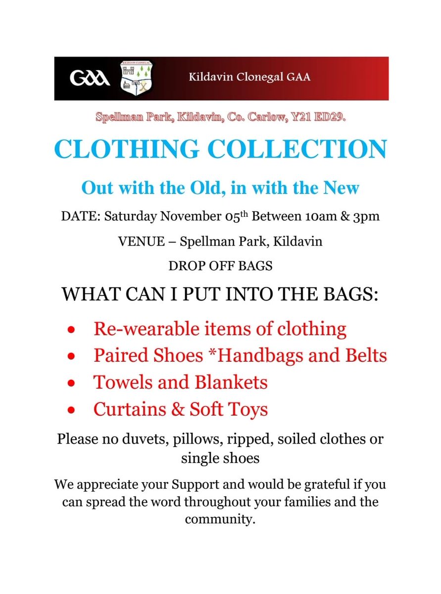 KCCamogieLGFA's tweet photo. A perfect time to do a clear out!👗👚👖 https://t.co/LgUmqDDmBo