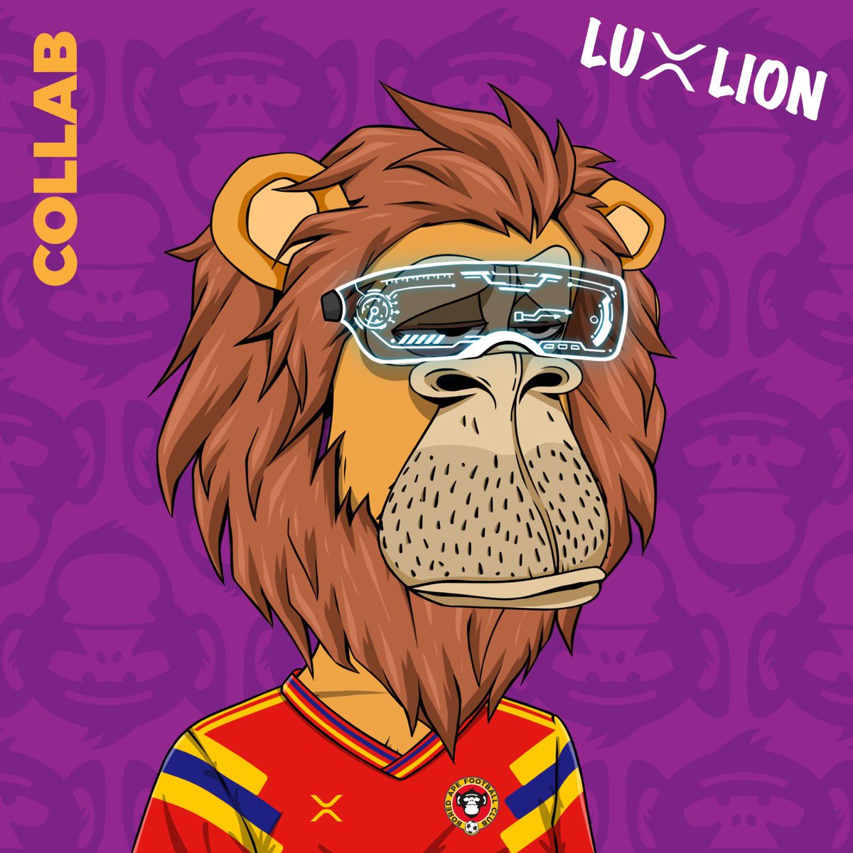 BoredApe_FC's tweet photo. 🚨 Lux Oasis collab reveal 🚨

The grand reveal for our @LuxLionsNFT metaverse collab 🦁🐒

Utility, price and full information dropping tomorrow 💥

#XRP #BallonDor2022 #Benzema #XRPL #XRPCommunity #NFT #NFTGiveaways #nftcrypto #MetaverseNFT #APE #DAO #BAFC https://t.co/9i0KbFiTKh