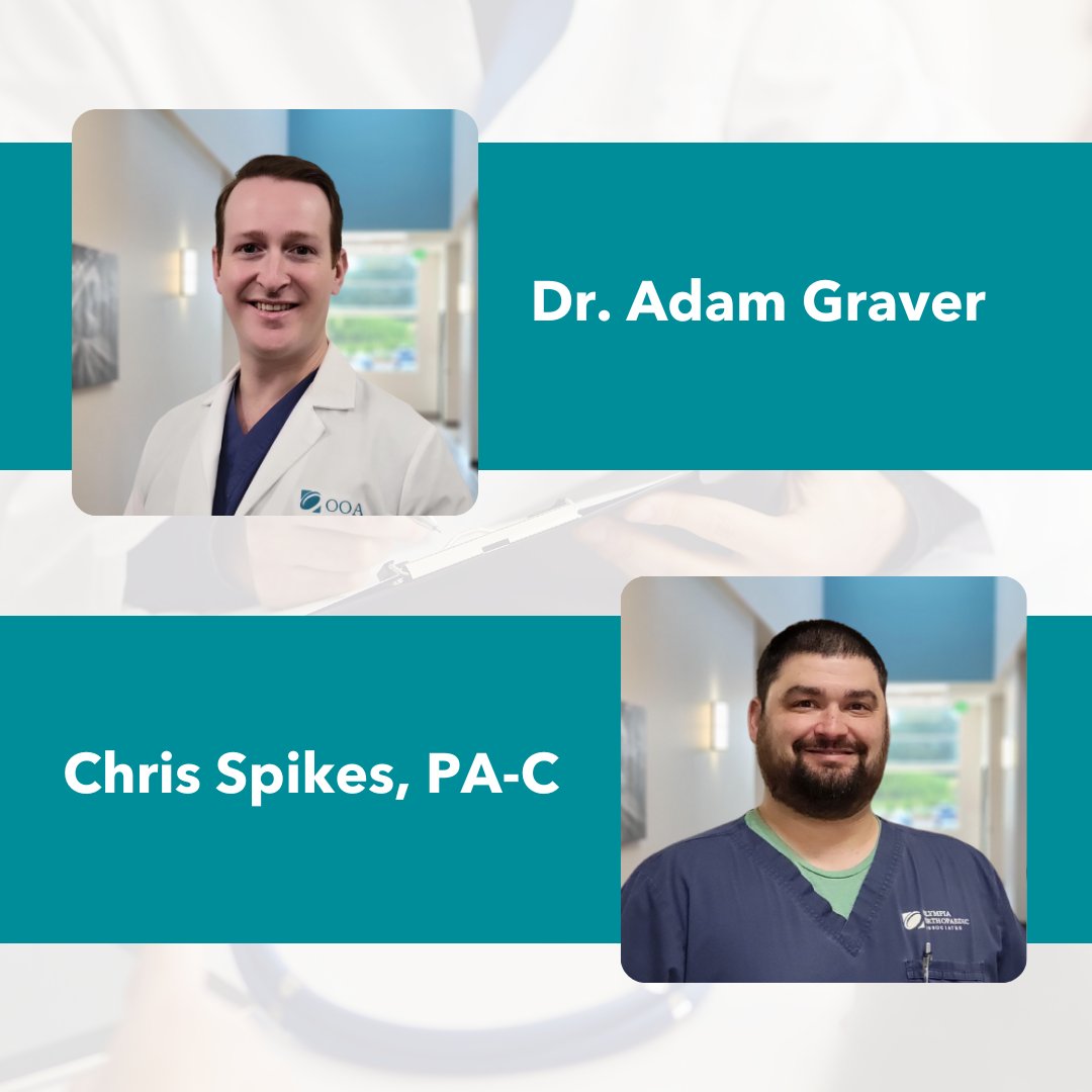 OlyOrtho's tweet photo. Meet #TeamGraver: Adam J. Graver, M.D. and Chris Spikes, PA-C
Dr. Graver is a Fellowship-trained Board-certified Orthopaedic Surgeon specializing in the elbow, hand, and wrist. Learn more at https://t.co/ltdoN2S9MZ
#OlyOrtho #LifeInMotion #TeamOOA https://t.co/QCRwzWsYJt